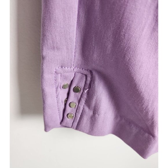 Signature Slimming by Christopher & Banks Sz. 10P Purple Modern Fit Capri NWT - Picture 3 of 6